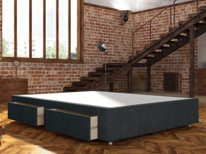 Кровать Mr.Mattress Site Box велюр Grey 238