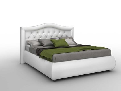 Кровать Sleeptek Premier 6 Экокожа White 266