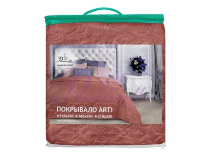 Покрывало Primavelle Arti Вензель марсала 210х230