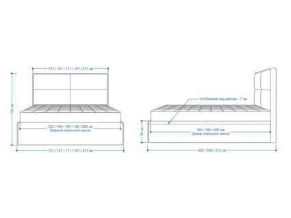 Кровать Lonax Марселла велюр Dolly-1 200х190
