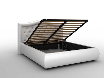 Кровать Sleeptek Premier 6 Экокожа Black (с подъемным механизмом) 160х190