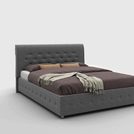 Кровать Sleeptek Premier 1 Экоожа Black 180х200