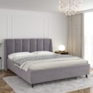 Кровать Sontelle Style Skordia Malta grey с подъемным механизмом 160х190